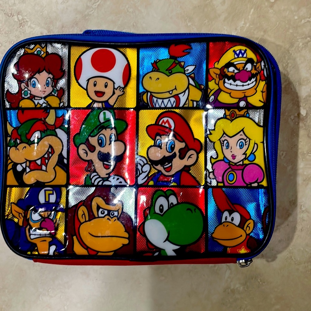 Super Mario  Insulated Lunch Box Soft Kit Cooler.